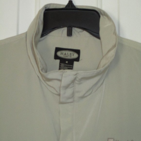 Haley Reserve Mens Montreux Golf & C.C. Beige Full Zip Mesh-lined Vest NWOT - M - Picture 3 of 4